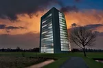 The vertical-farming nonprofit organization Plantagon is waiting for municipal approval to build a 17-story office-greenhouse hybrid in Link'ping, Sweden. The building will be split vertically, with t
