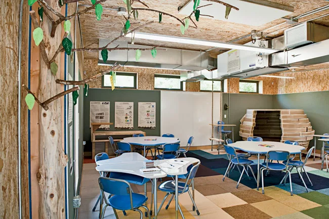 The unit developed by the SEED Collaborative is made of structural insulated panels exposed on the interior.