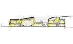 To minimize reliance on electric lighting, the building is configured so that skylights help illuminate both first- and second-floor hallways and adjacent spaces.