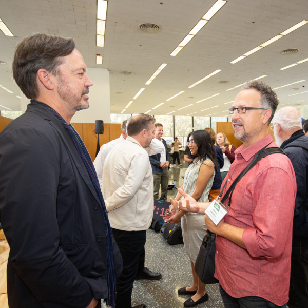attendees networking with each other at Sustainability in Practice