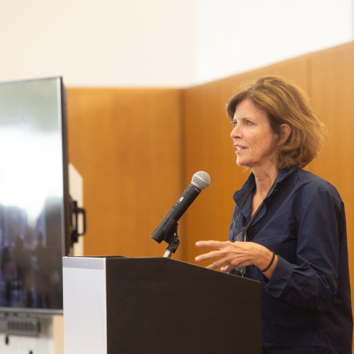 speaker presenting at Sustainability in Practice