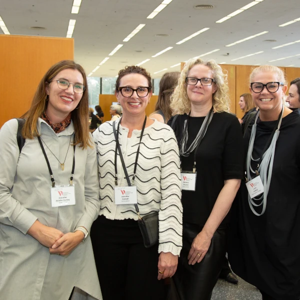attendees networking at Women In Architecture awards ceremony