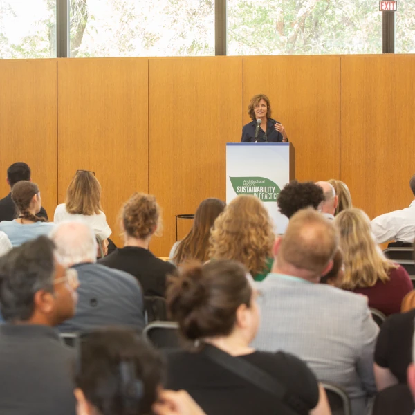 presenter at Sustainability in Practice event