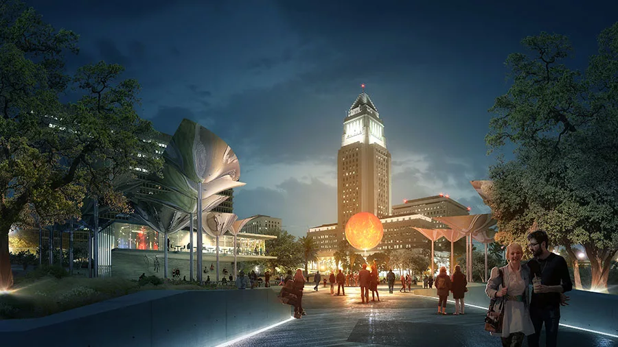 MLA and OMA to Design New Park in Downtown LA