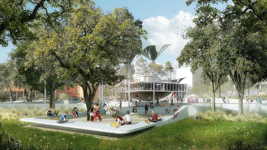 MLA and OMA to Design New Park in Downtown LA
