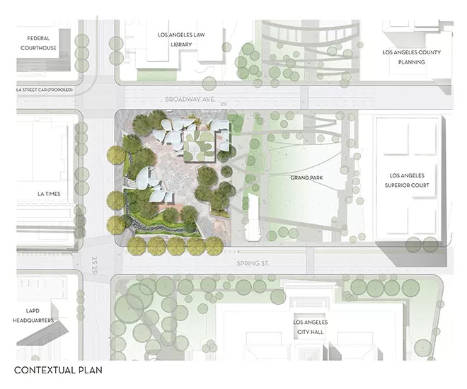 MLA and OMA to Design New Park in Downtown LA