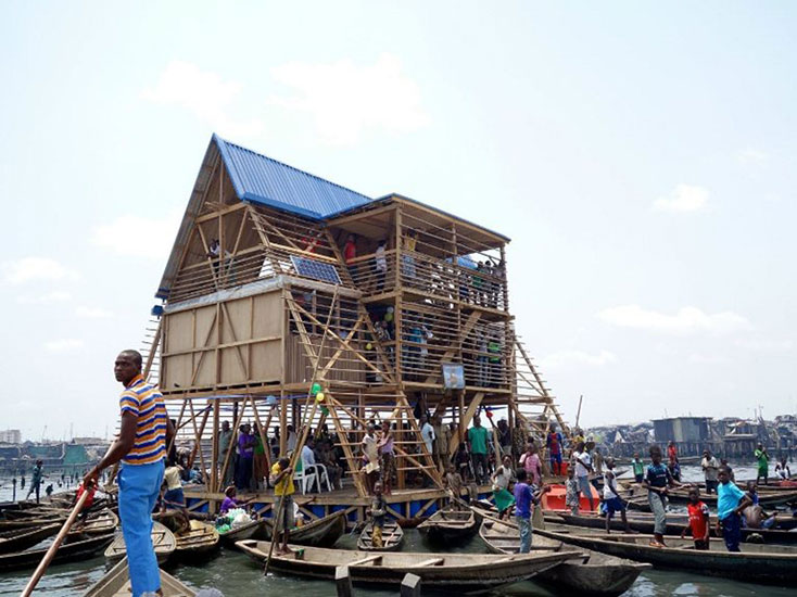 Floating School in Lagos Shantytown