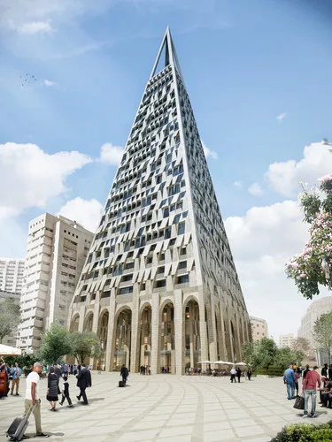 Libeskind Pyramid Jerusalem Pyramid Plan