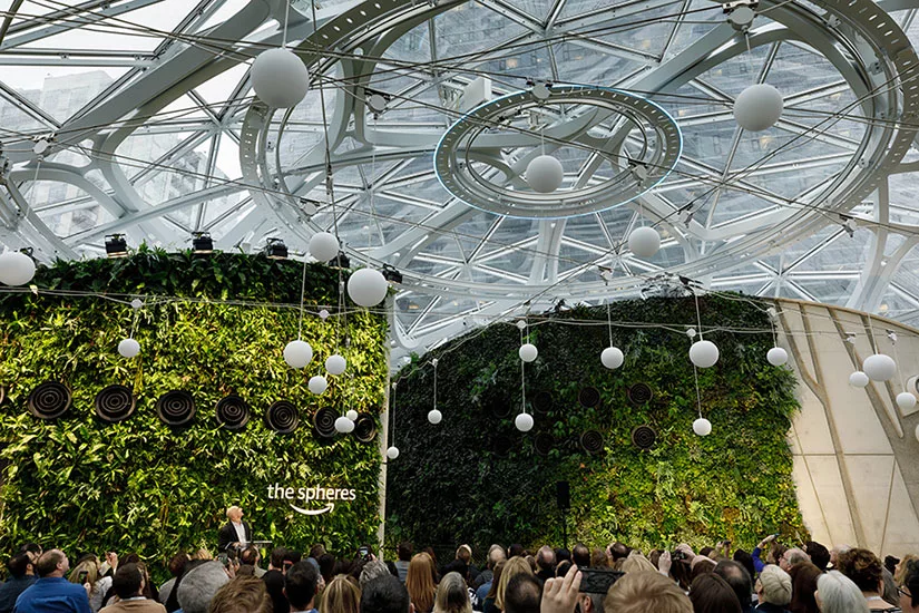 Amazon Spheres Opens in Seattle