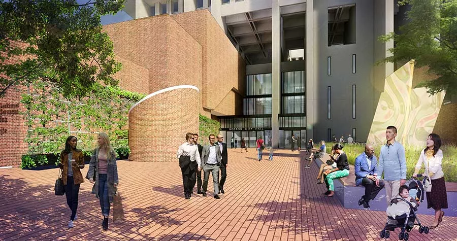 Boston City Hall Plaza