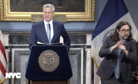 New York City Mayor Bill de Blasio