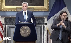 New York City Mayor Bill de Blasio