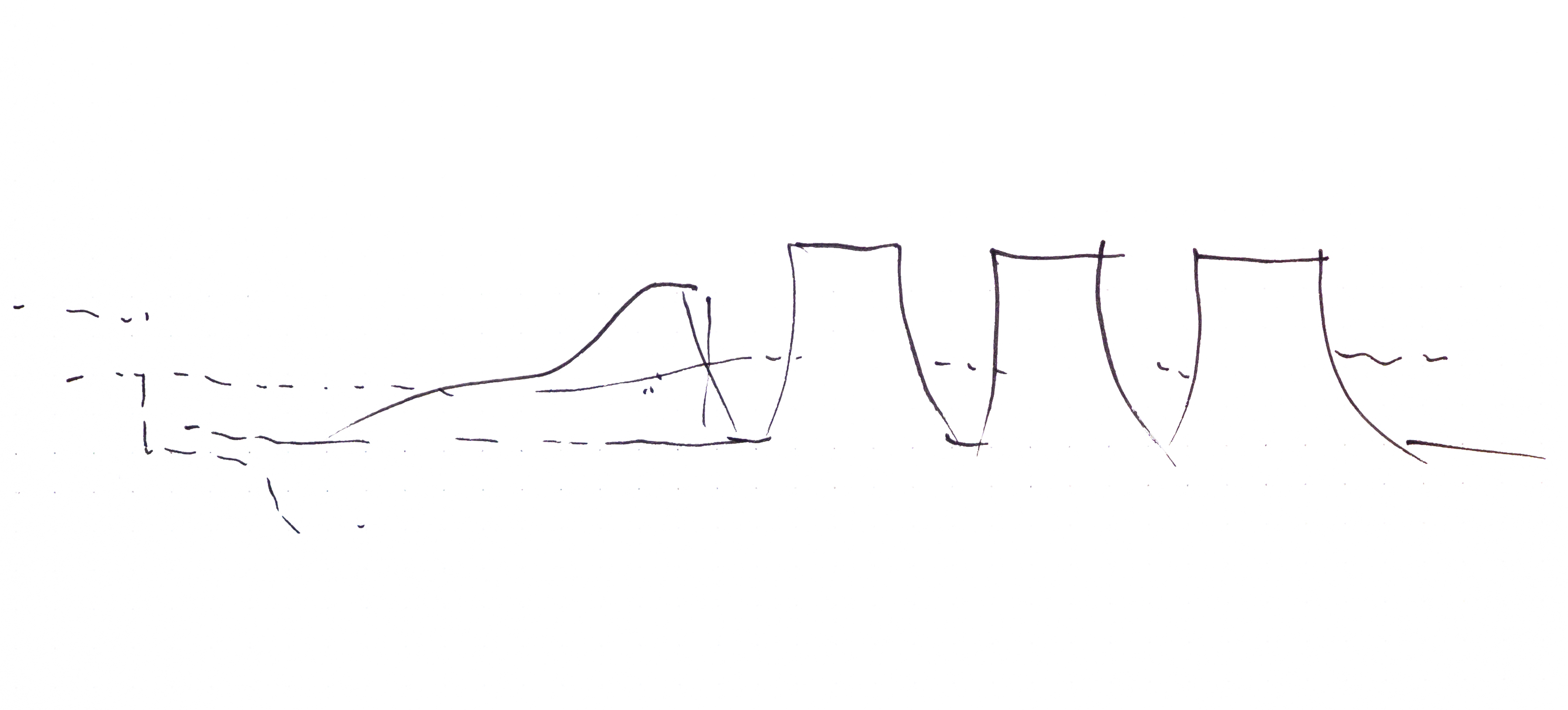 design sketch, Shougang skyline.