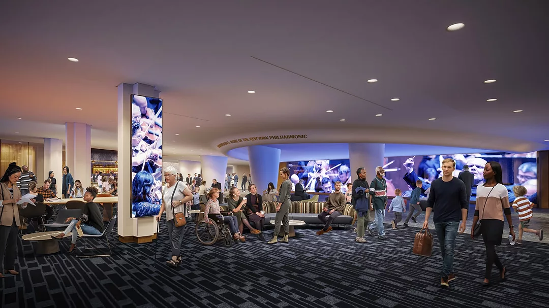 The future David Geffen Hall future lobby by Tod Williams Billie Tsien Architects