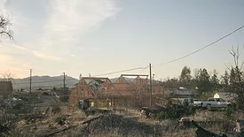 A wood-framed house under construction