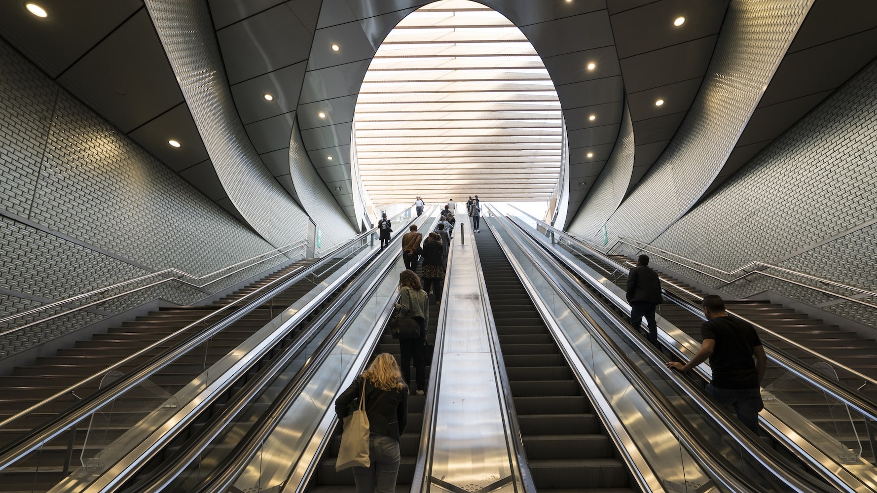 Paris Metro Escalator
