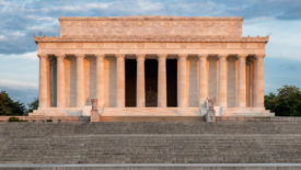 exterior of the the lincoln memorial in d.c.