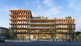 ZGF Barcelona, exterior rendering 