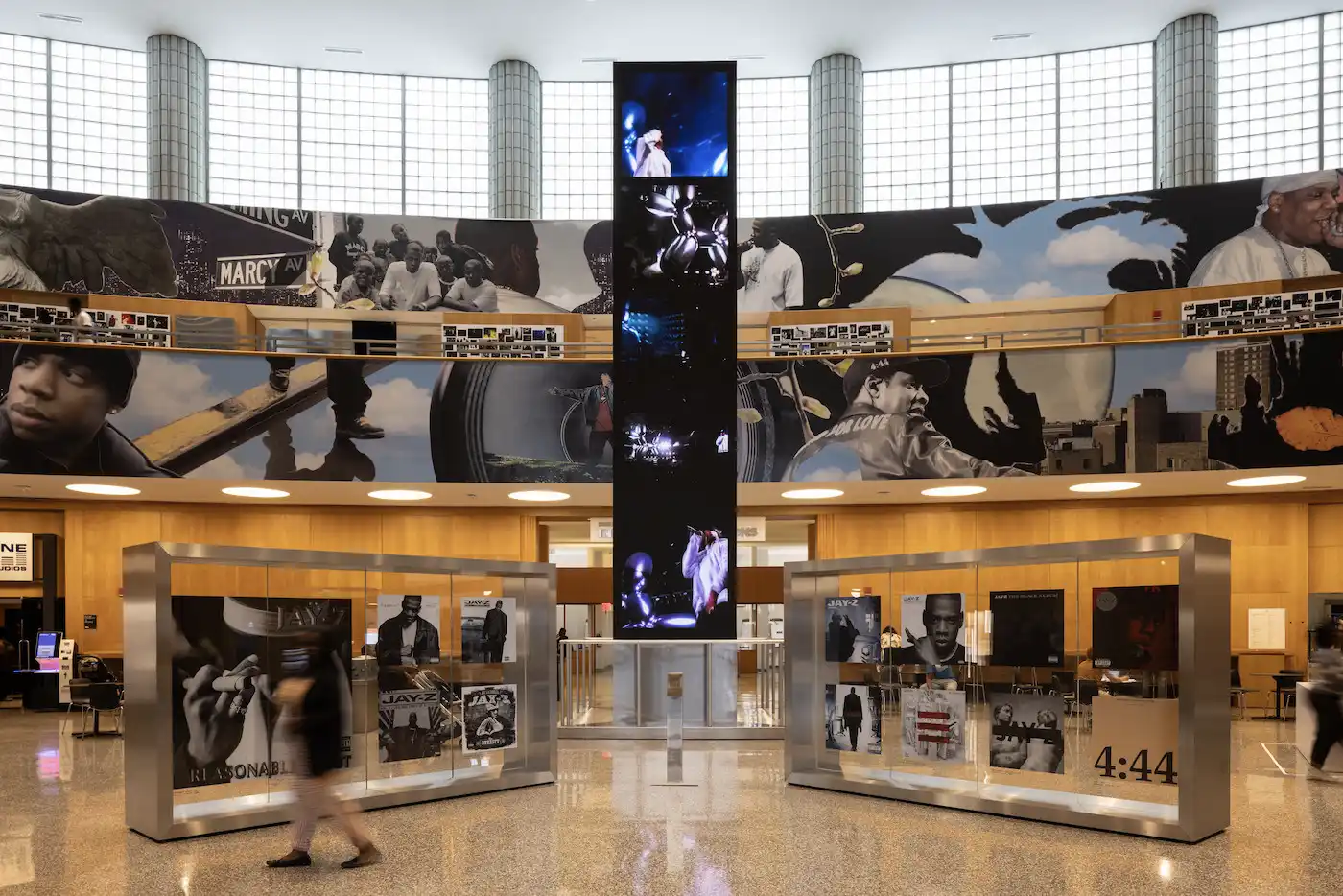 Jay-z exhibition at Brooklyn Public Library.