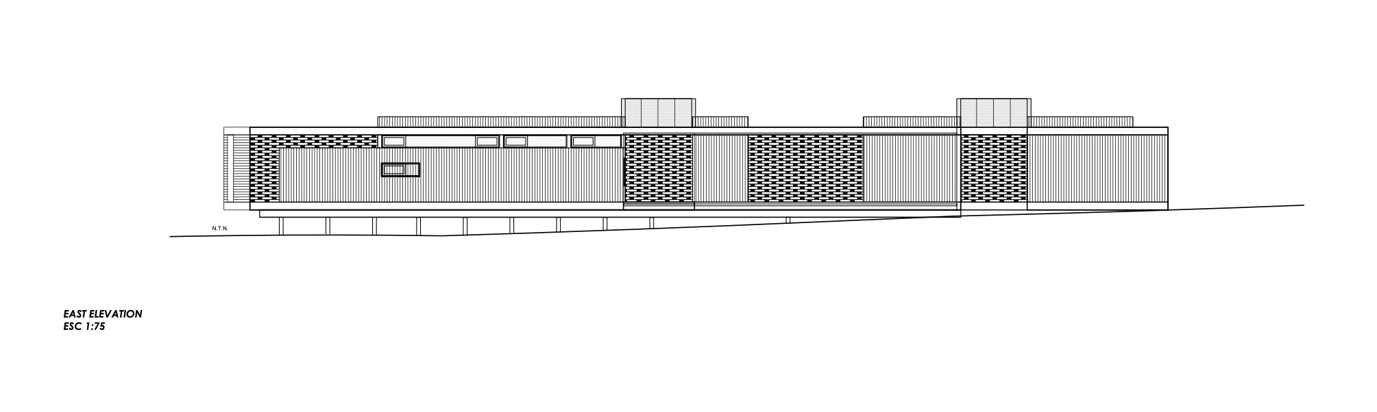 G+D House diagrams east elevation