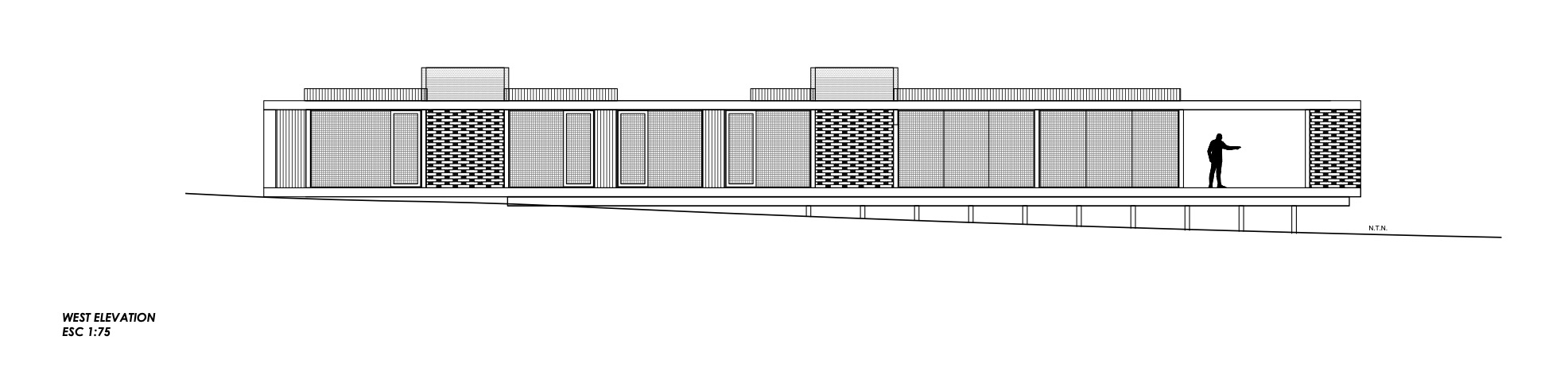 G+D House diagrams west elevation