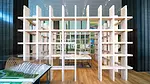 Mass-Timber Exhibition, installation view exterior wood structure