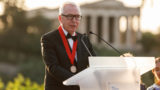 architect david chipperfield at a prize ceremony 