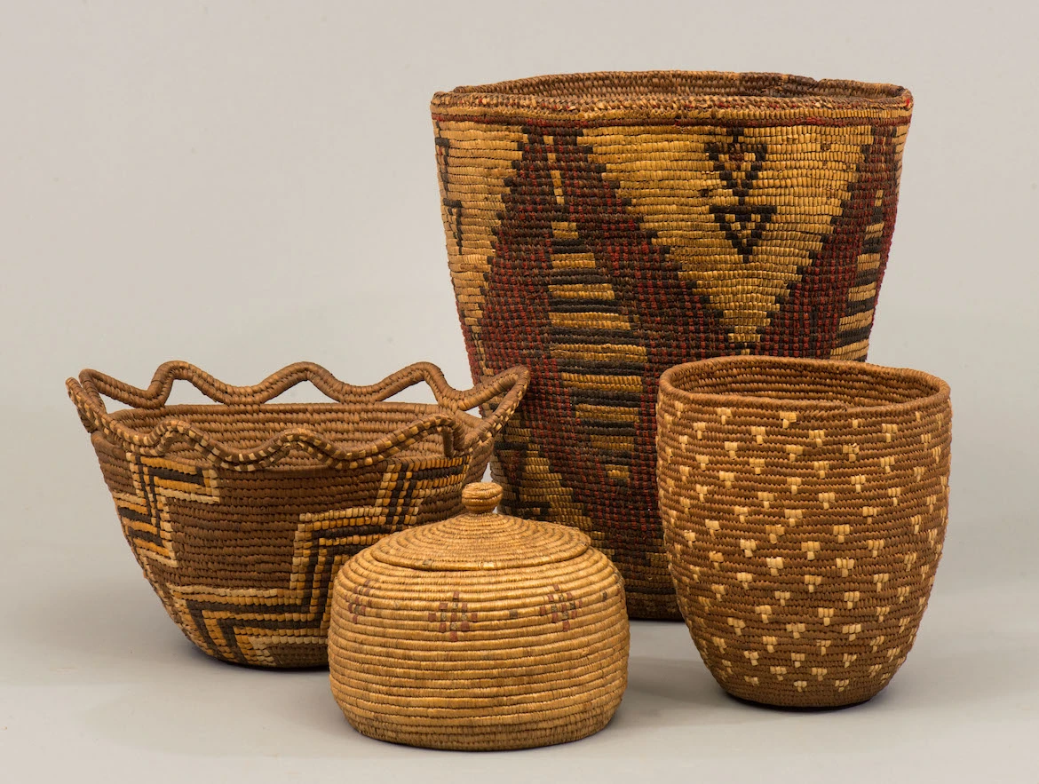 native american woven berry baskets.