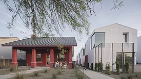 LEAD Stance Architecture - Polk Bungalows - evening house and bungalows family on stoop.jpg
