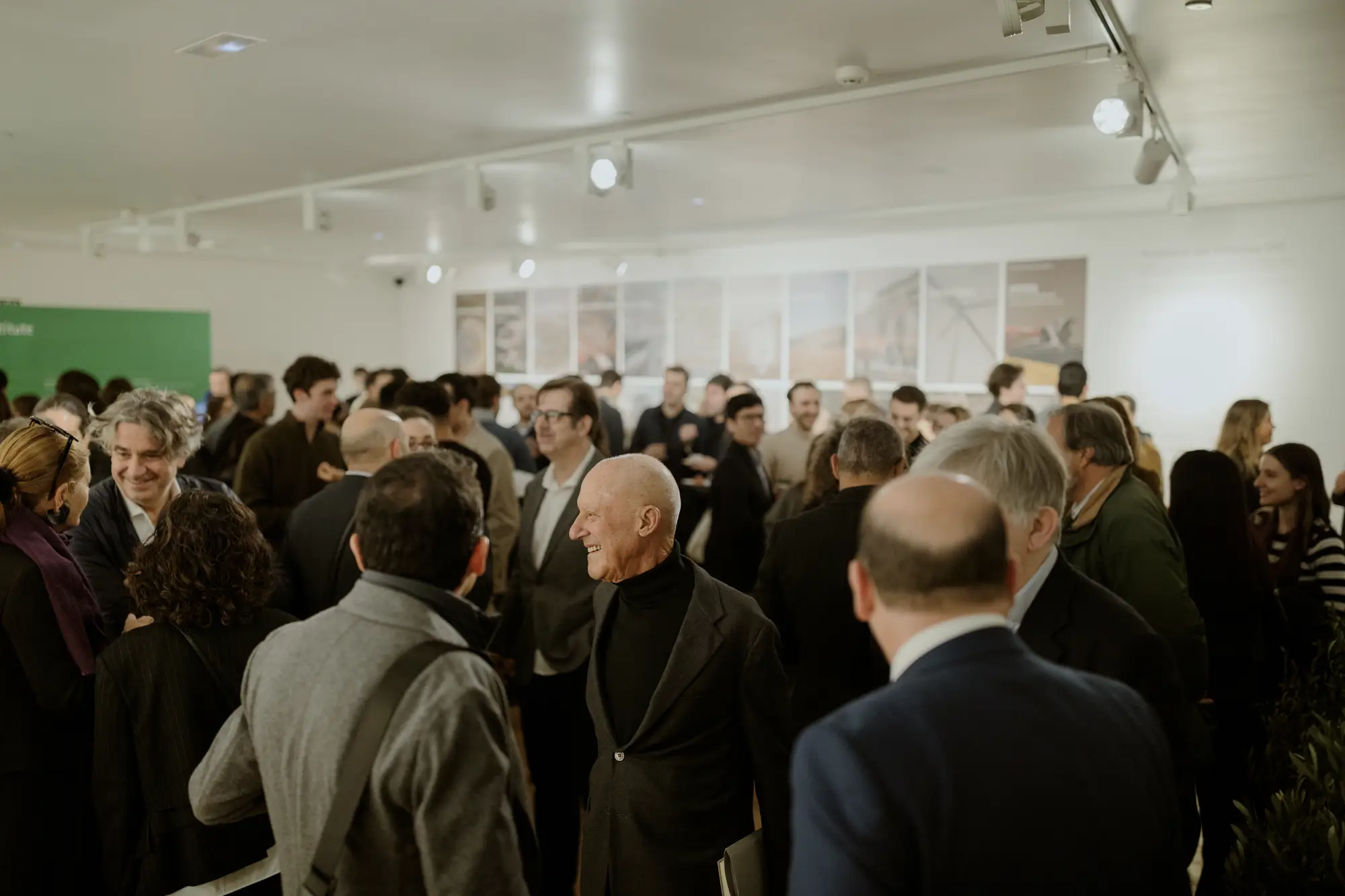 attendees at the launch of the norman foster institute.