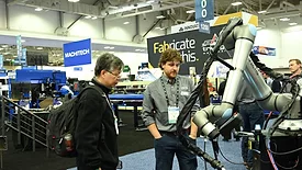 a demonstration at the 2025 steel conference in louisville