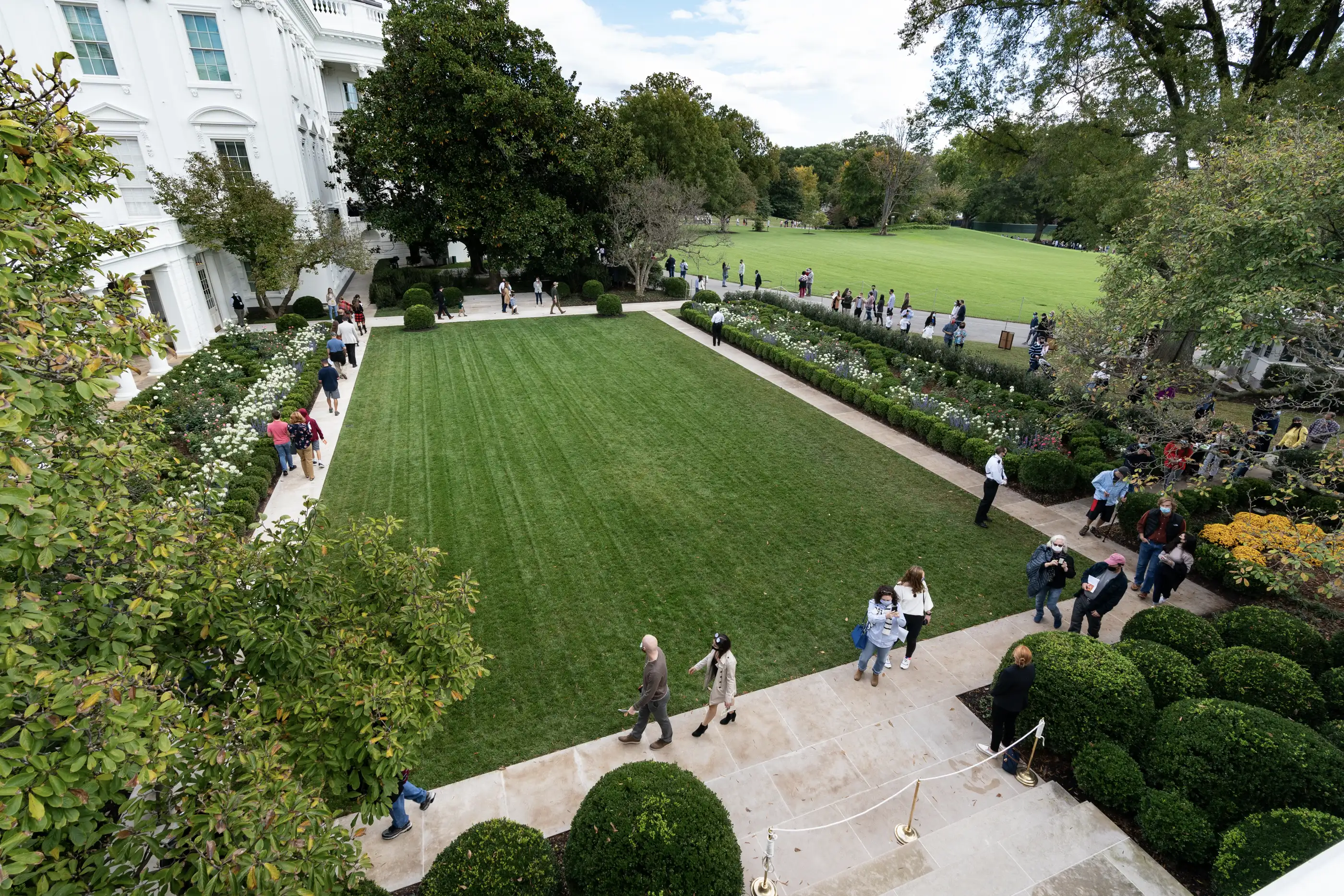white house rose garden