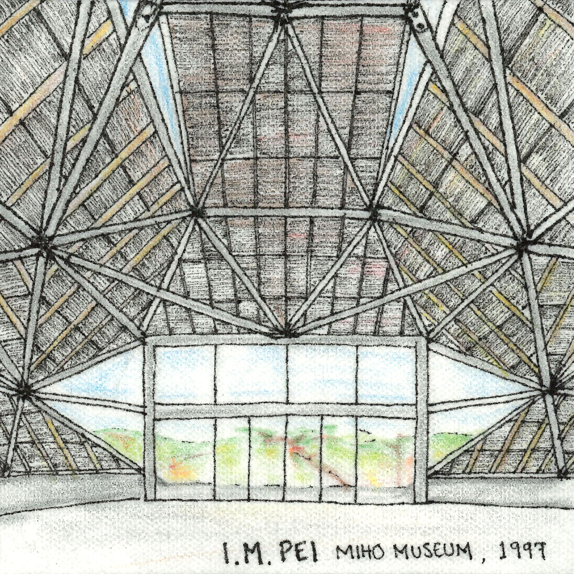 Sketch of Miho Museum.