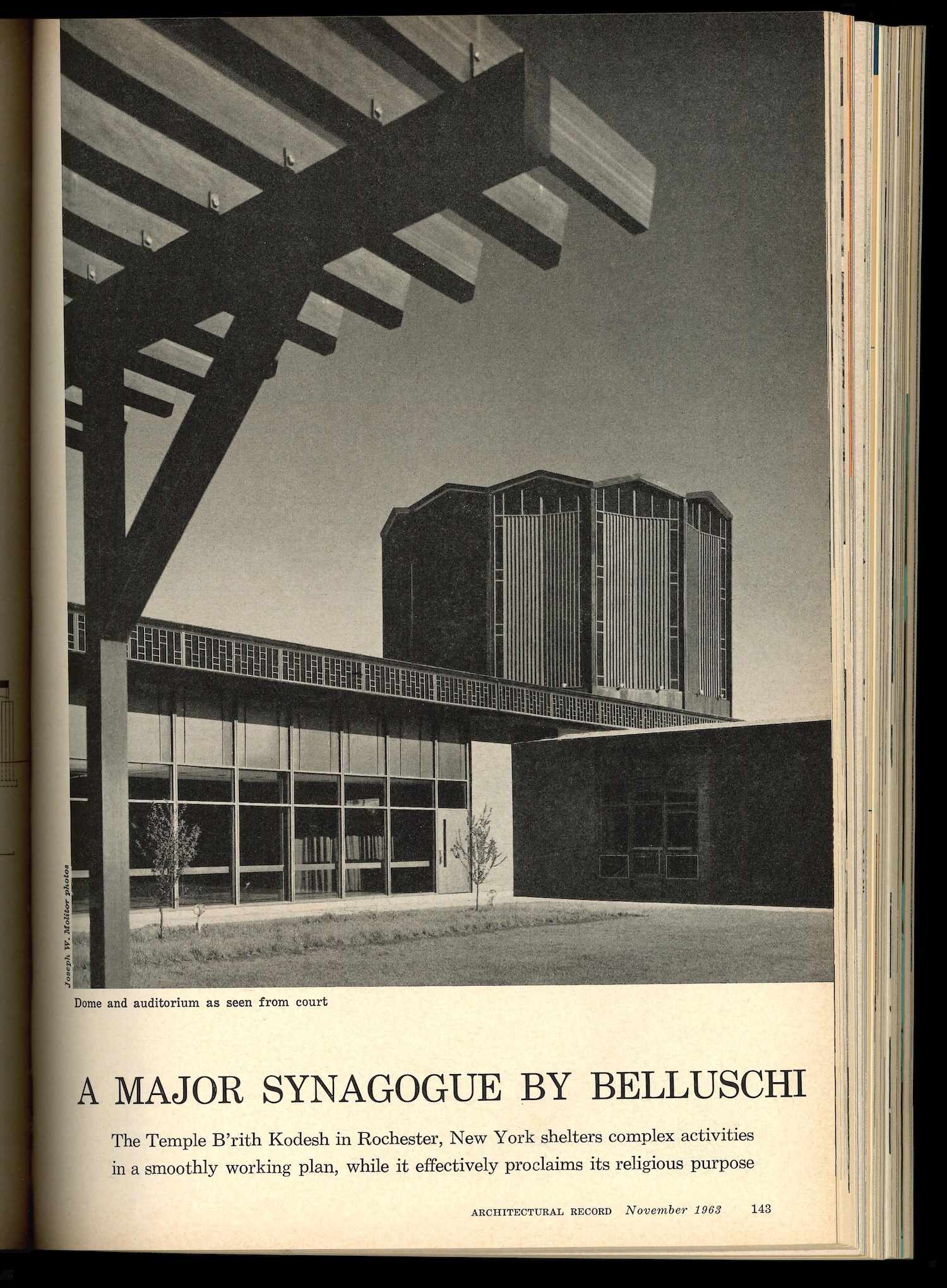 Temple B’rith Kodesh, RECORD November 1963