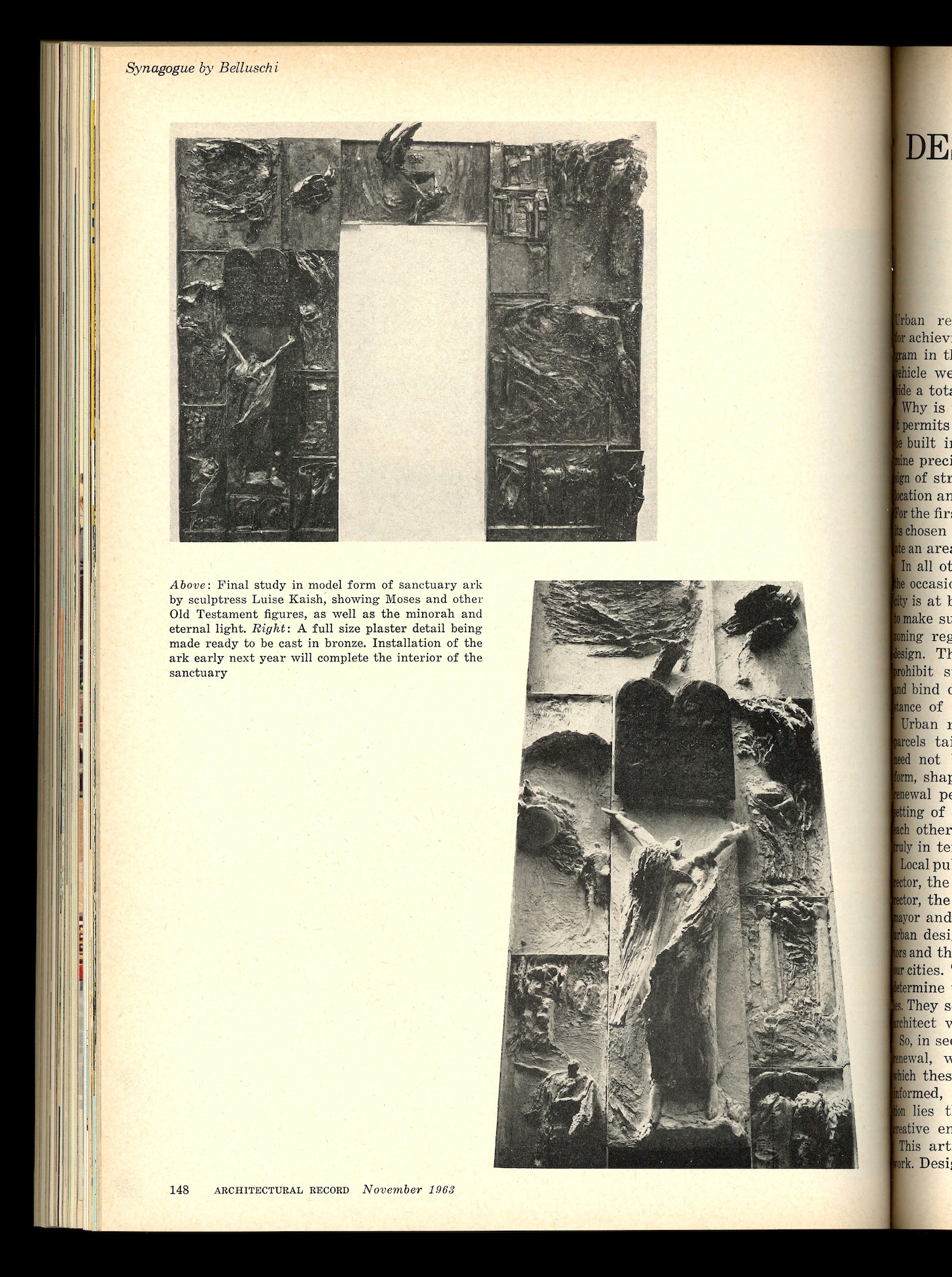 Temple B’rith Kodesh, RECORD November 1963