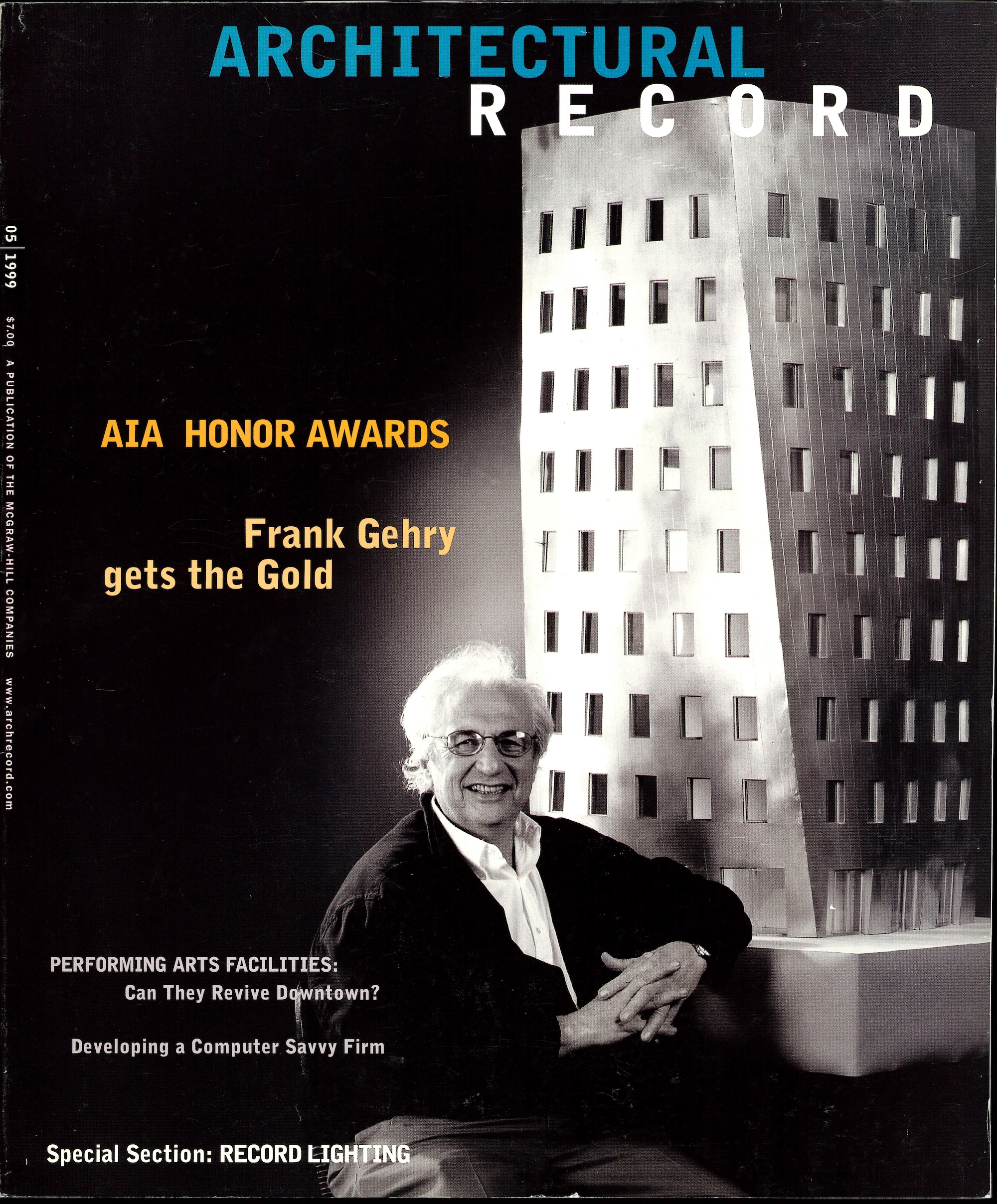 Architectural Record Cover, Frank Gehry 1999