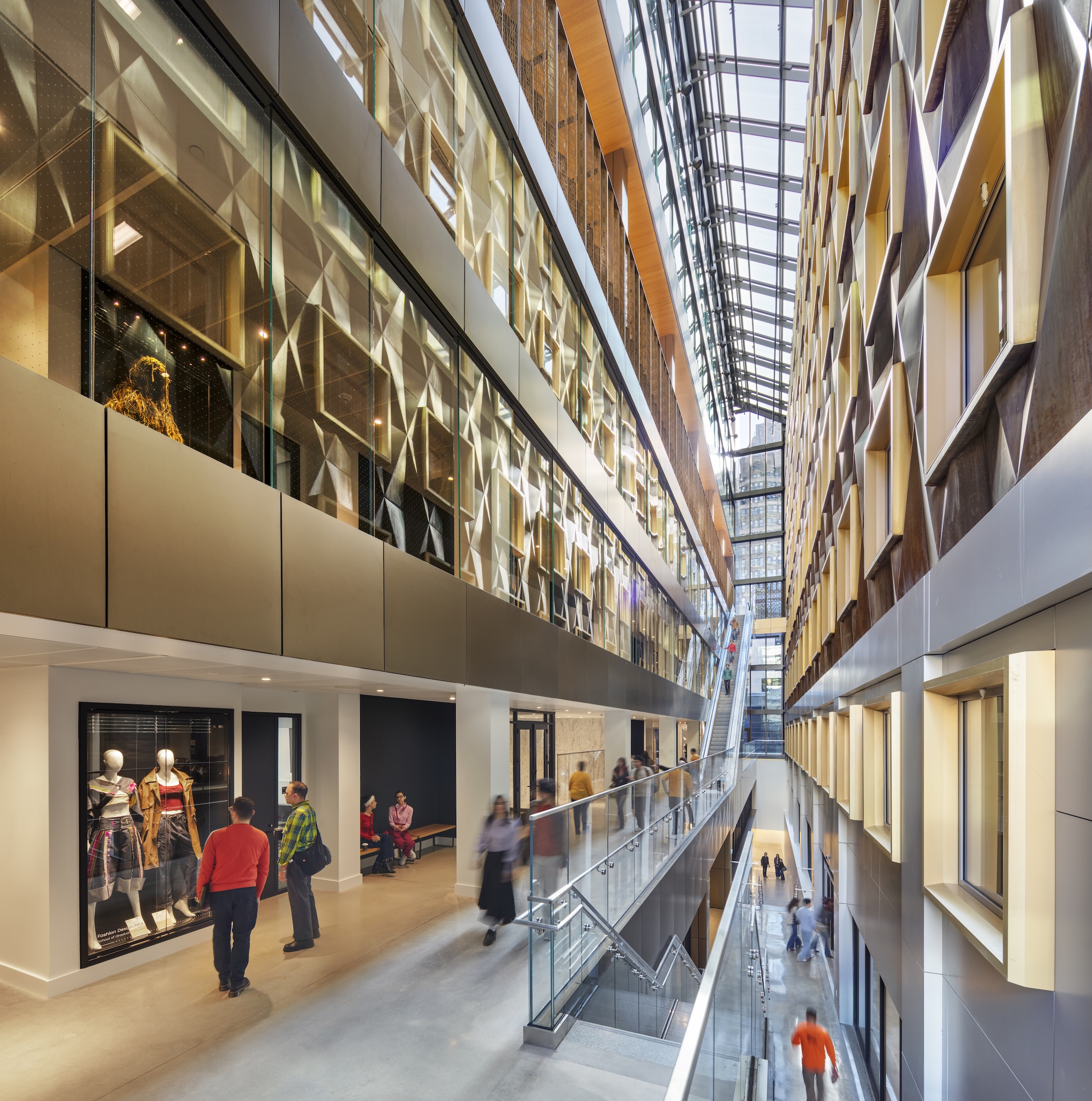 Image of the Joyce F. Brown Academic Building's atrium.