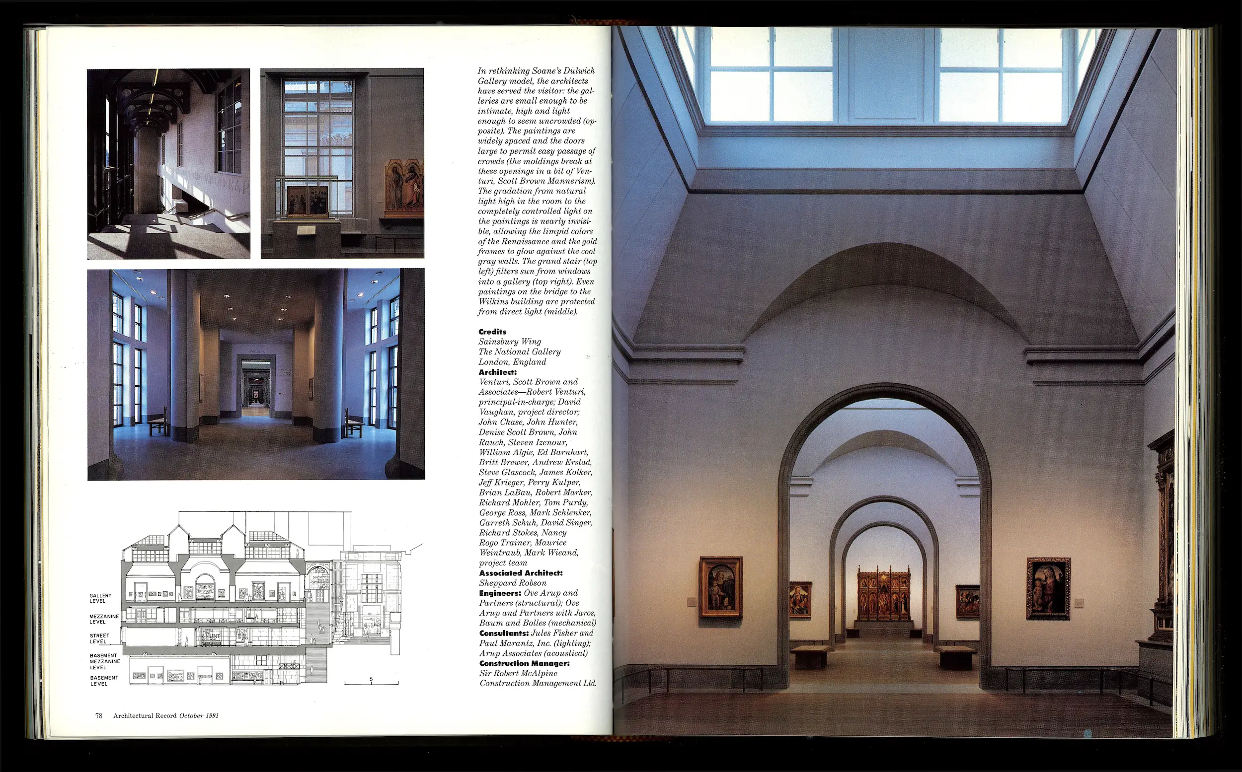 from the architectural record archives, sainsbury wing