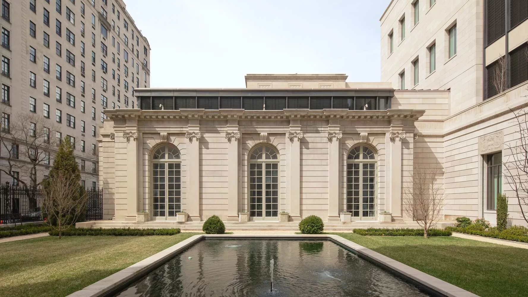 View from 70th Street Garden, the Frick Collection, New York