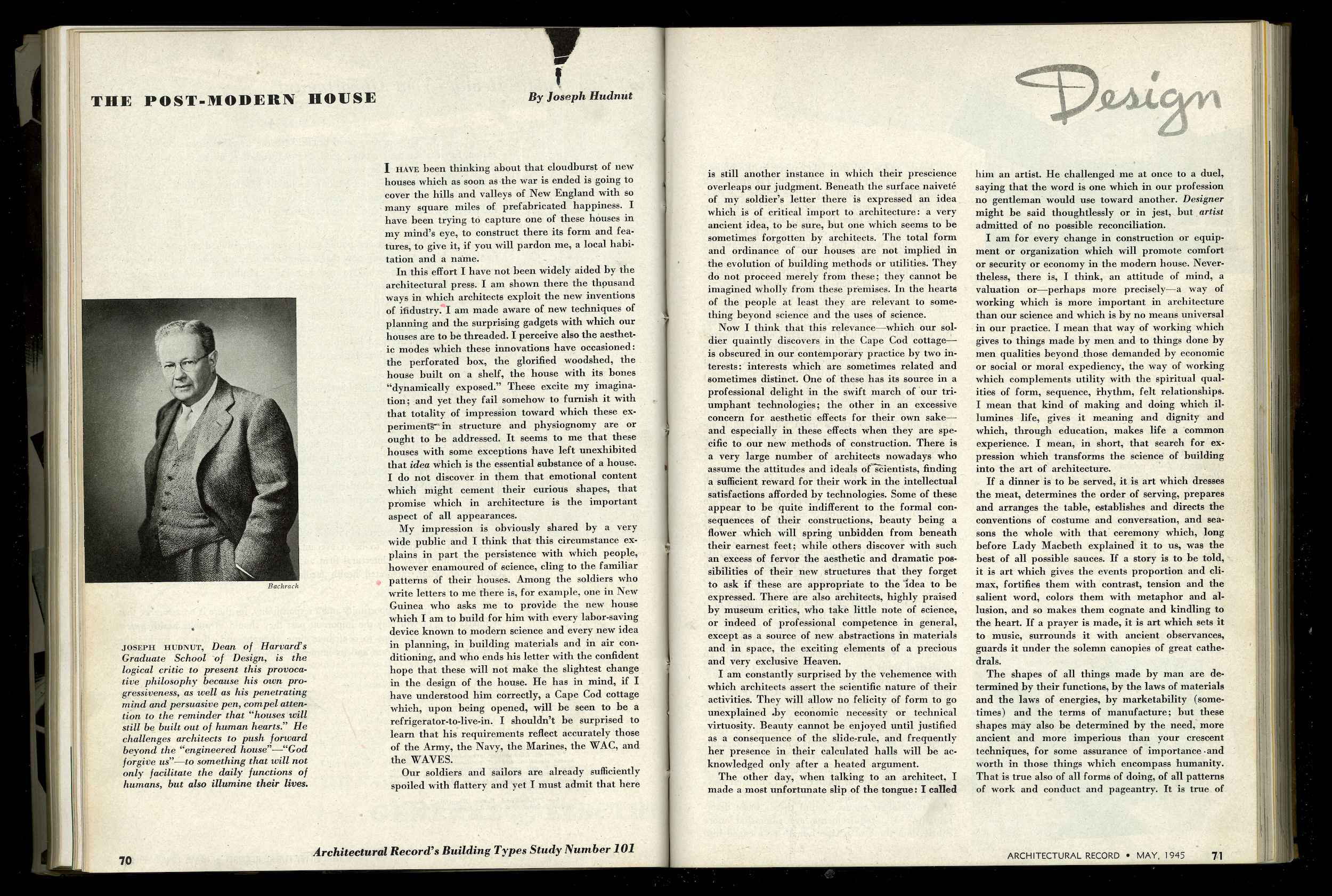 Architectural Record, May 1945