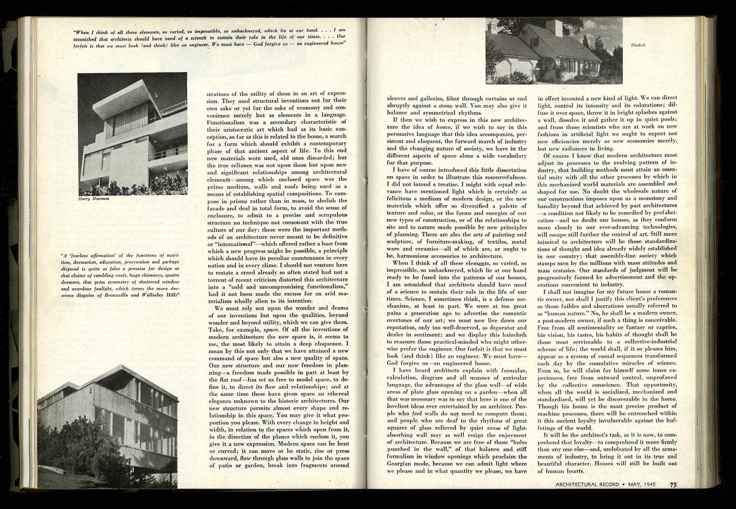 Architectural Record, May 1945