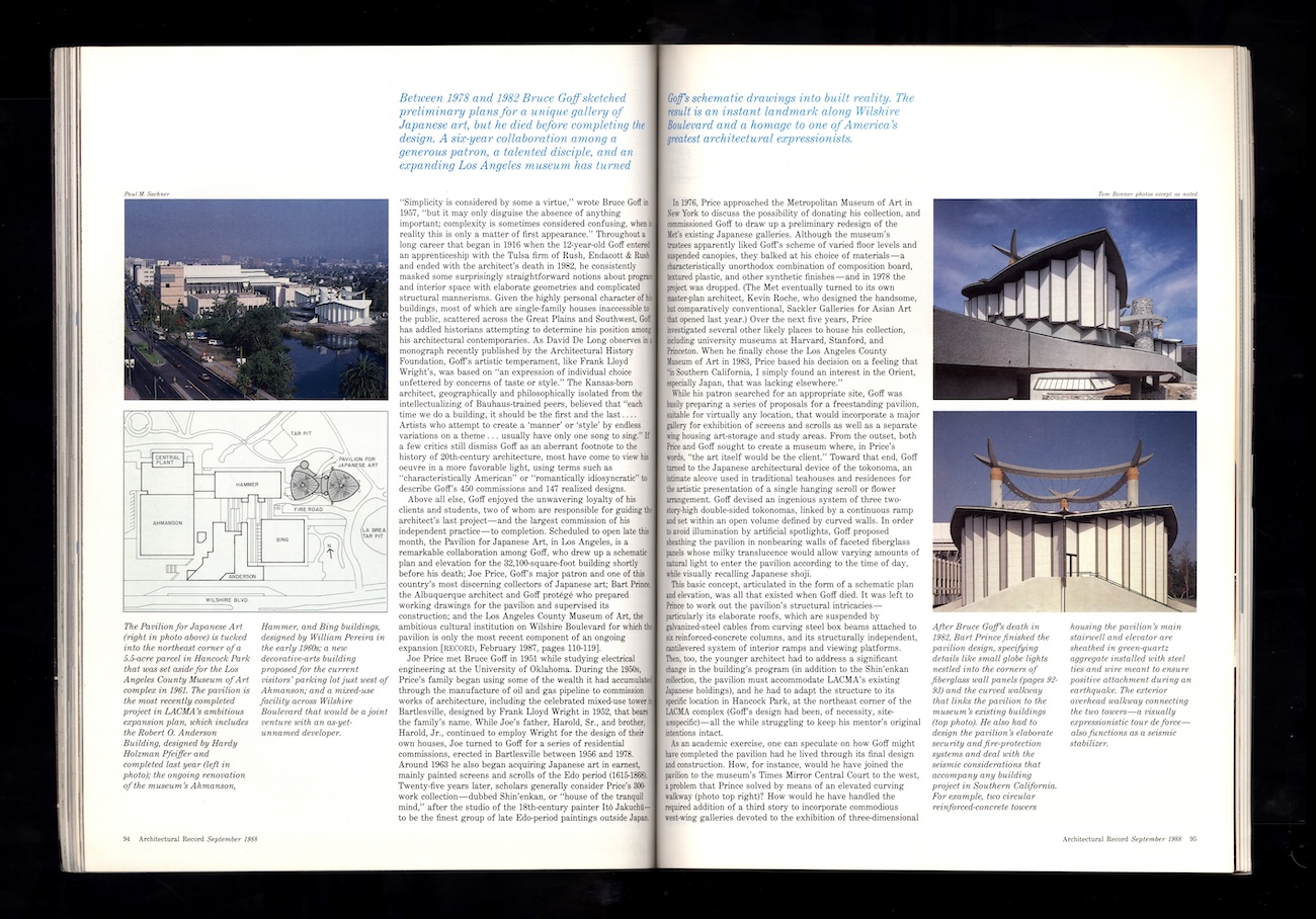 © Architectural Record, September 1988
