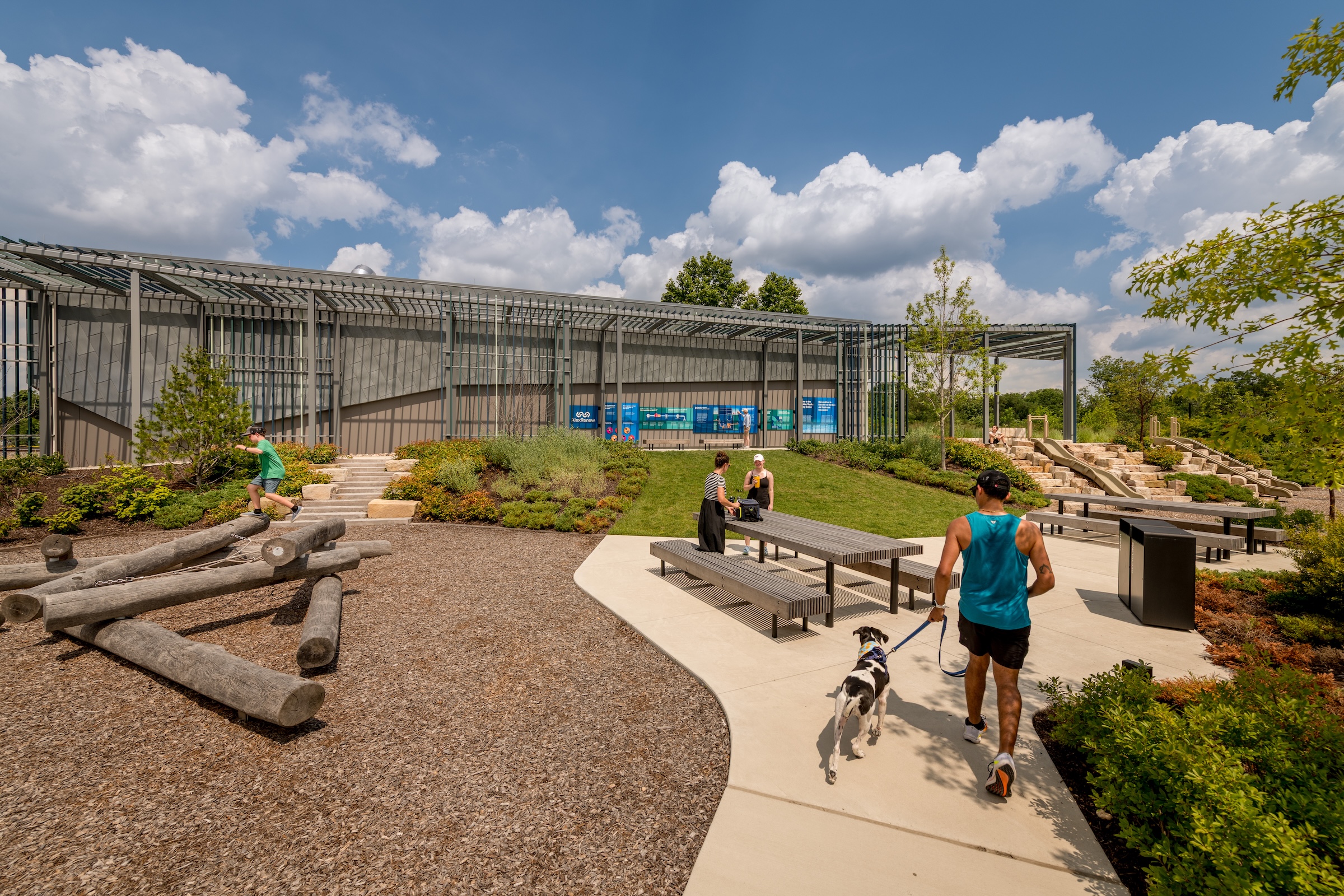 Image of Innovation District Pump Station play zones.