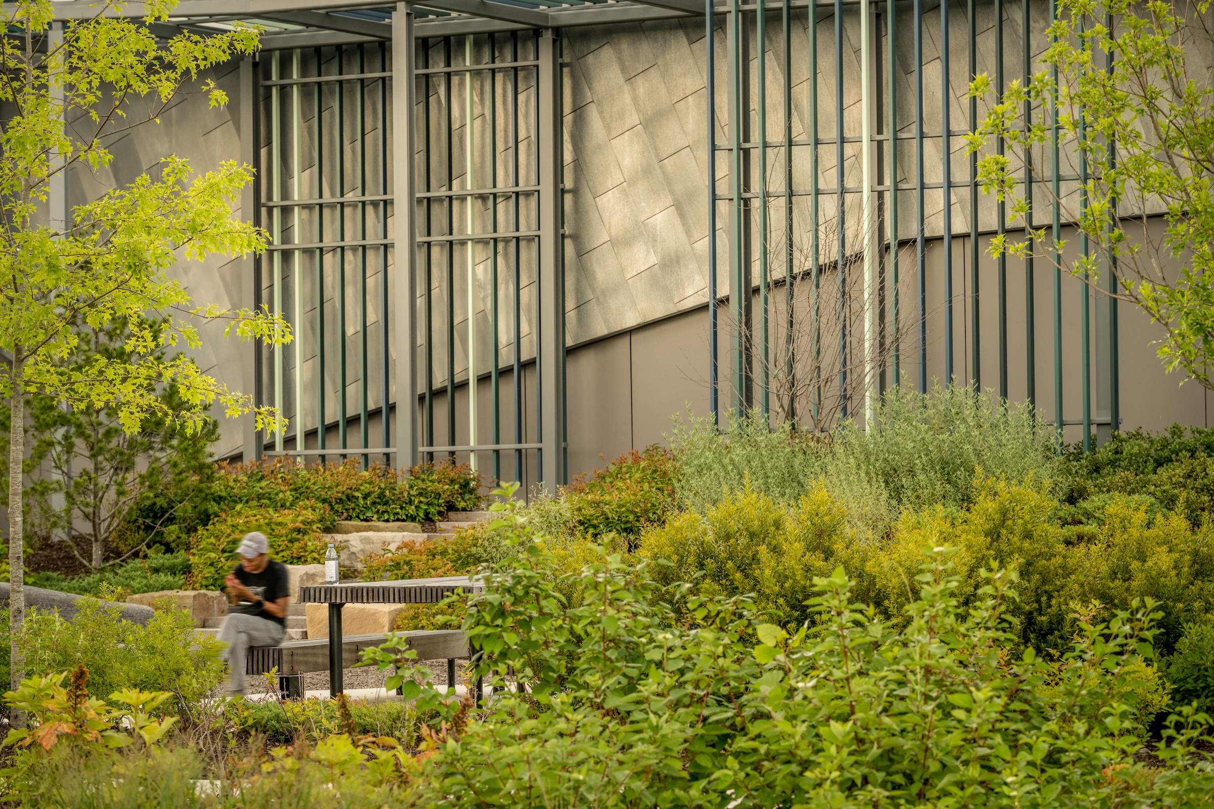 Image of Innovation District Pump Station green space.