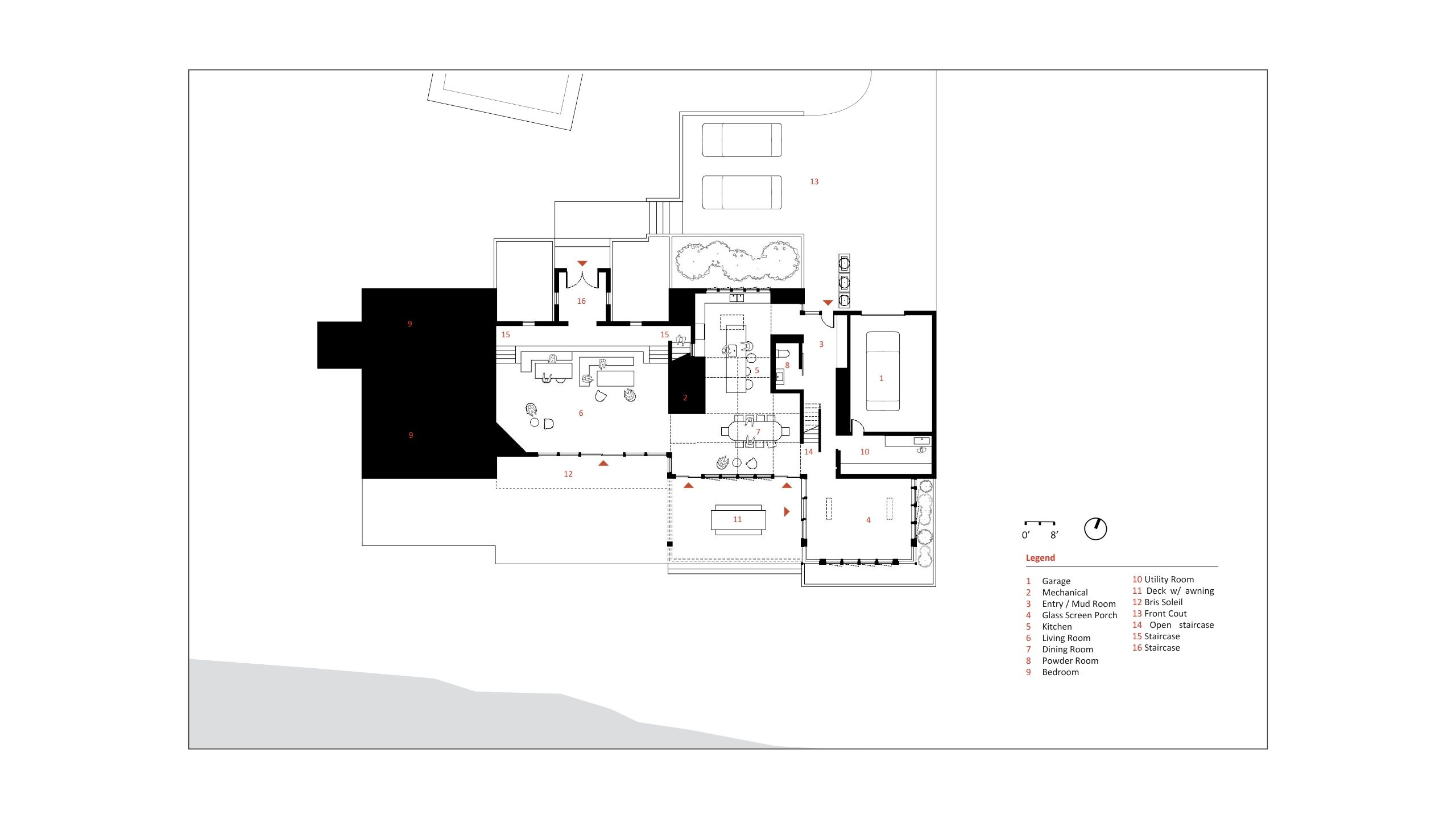 shelter Island Residence drawing