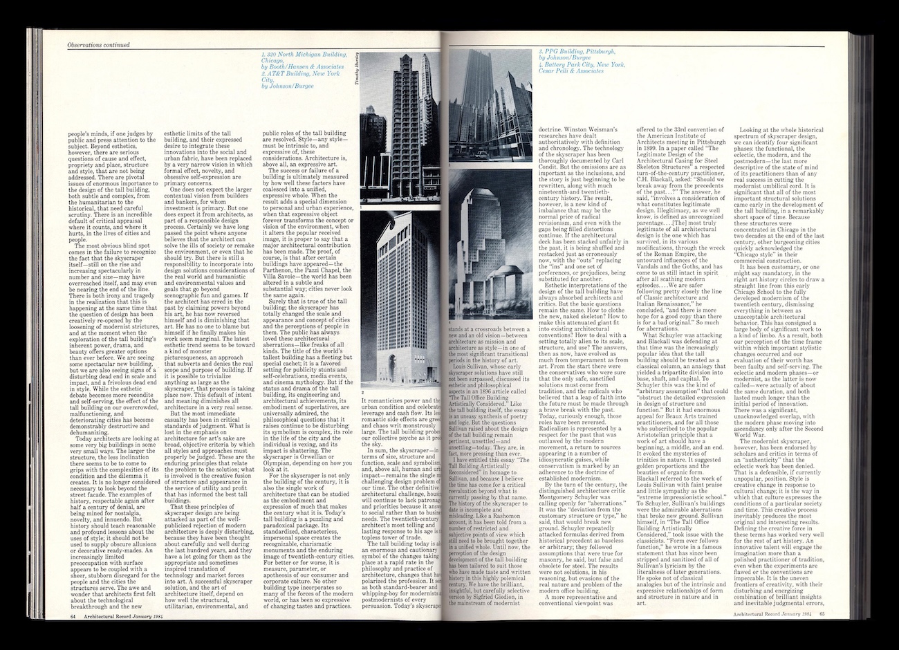 Architectural Record, January 1984