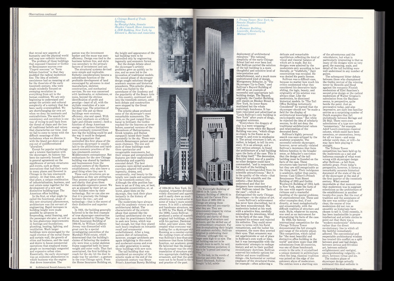 Architectural Record, January 1984