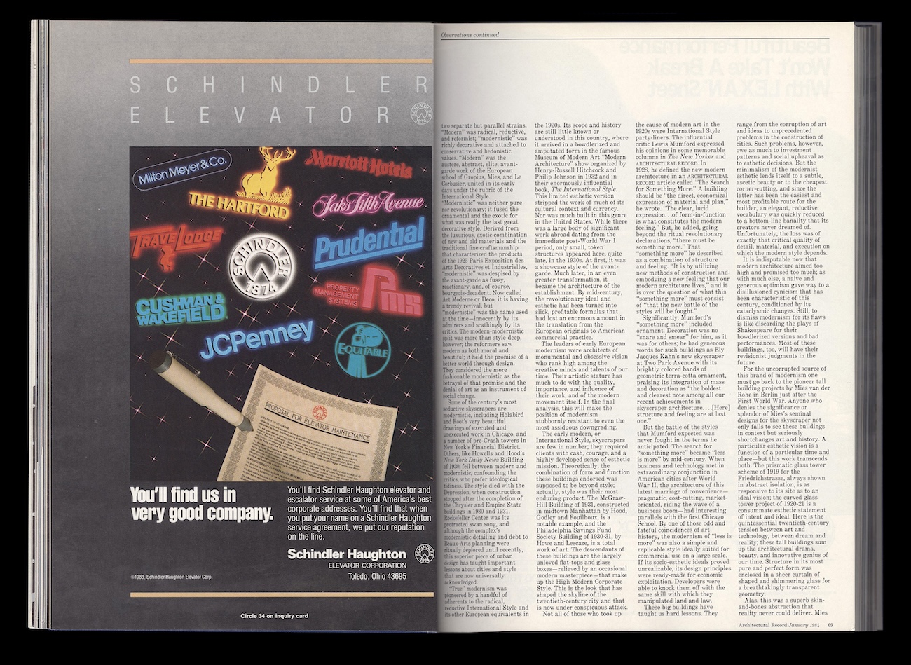 Architectural Record, January 1984
