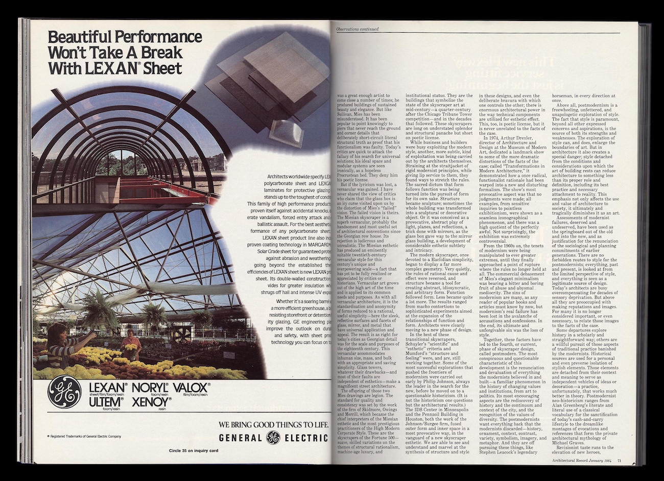 Architectural Record, January 1984