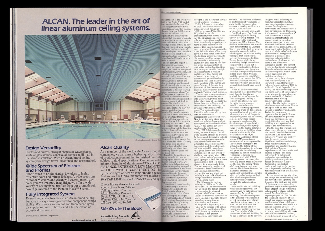 Architectural Record, January 1984